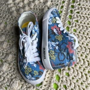SeaVees Legends California special hibiscus floral canvas ankle sneaker hi top
